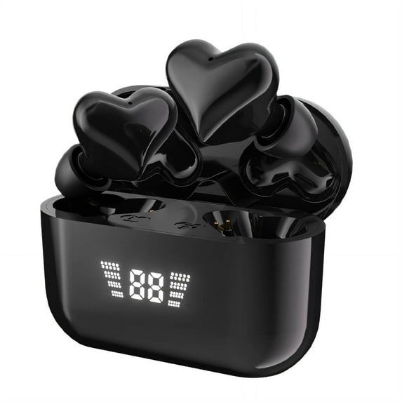 GJX Ear Buds Clear Calls Wireless Earbuds Headphones Ergonomic Fit Headphones Wireless Black