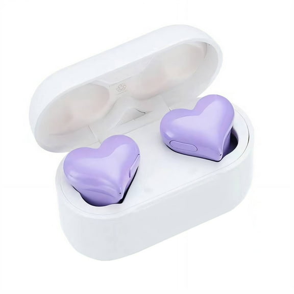 GJX Ear Buds Clear Calls Wireless Earbuds Headphones Fast Sync Headphones Wireless Purple