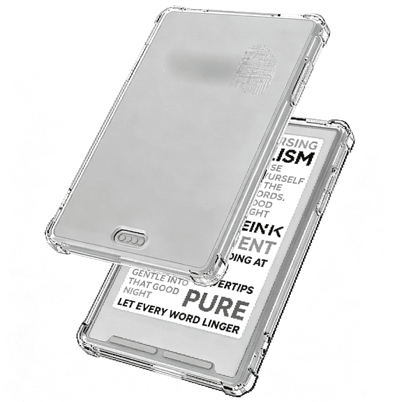 GJX Ebook Reader Case for X3 E-Ink Ereader 3.7"-[Lightweight] [Transparent] [Shockproof] Full Body Protective Ebook Reader Case Cover,Shock-Absorbing Corners,Military Grade Protection