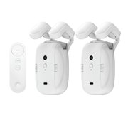 GJX Electric Curtain Opener with Remote Control, Automatic Window Treatment Motor for Roman Rod and U-Rail, Smart Home Device