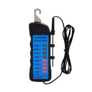 GJX Electric Fence Voltage Tester, 12Kv Fence Tester 8 Neon Indicator Lights/Fence Tester for Farms Fault Finder Portable Testing Tool Voltage Tester