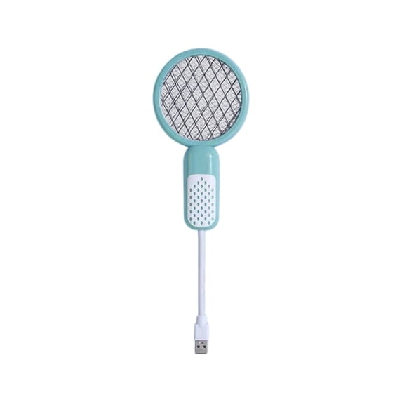 GJX Electric Fly Swatter,Densest 3 Mm Mesh,Lightweight and Portable- Bug Zapper with Usb Rechargeable Base- Mesh for Pest Insect Control for Indoor、Office、Backyard、Camping