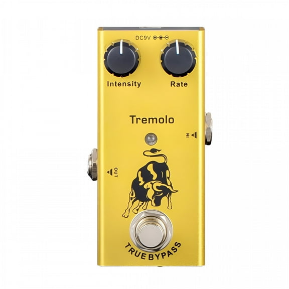 GJX Electric Guitar Effect Pedal Professional Mini Portable Distortion Delay Choral Vibrato Sound Simulator