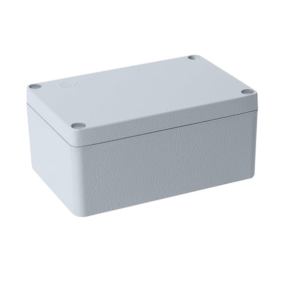 GJX Electrical Box, Aluminum Alloy Metal Junction Box, Ip67 Waterproof Dustproof Project Box, Outdoor Universal Enclosure, Grey 4.7X3.1X2.1In (120X80X55Mm)