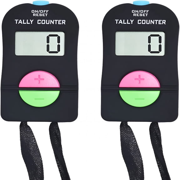 GJX Electronic Hand Clicker Counter, Easy to Operate Tally Counter, Supermarket People Flow Manual Addition Subtraction Counter Clicker, for Golf/Football Sports