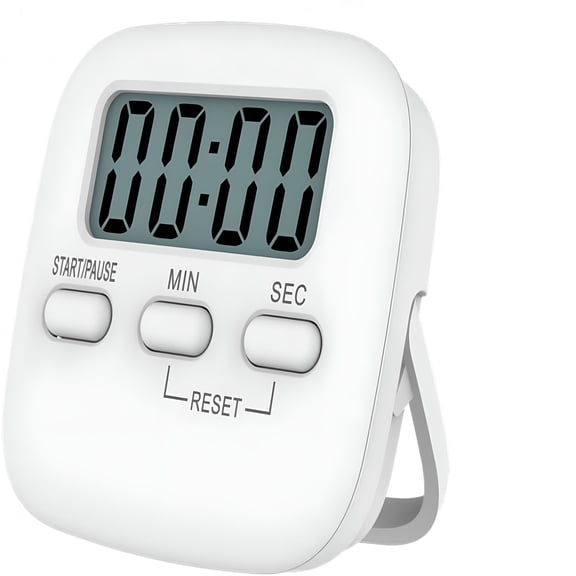 GJX Electronic Kitchen Timer,Digital Kitchen Timer With Buzzer Alarm LCD Display,Magnetic Stand Countdown Timer,For Kitchen,Study,Making Desserts And Sports,Time Management