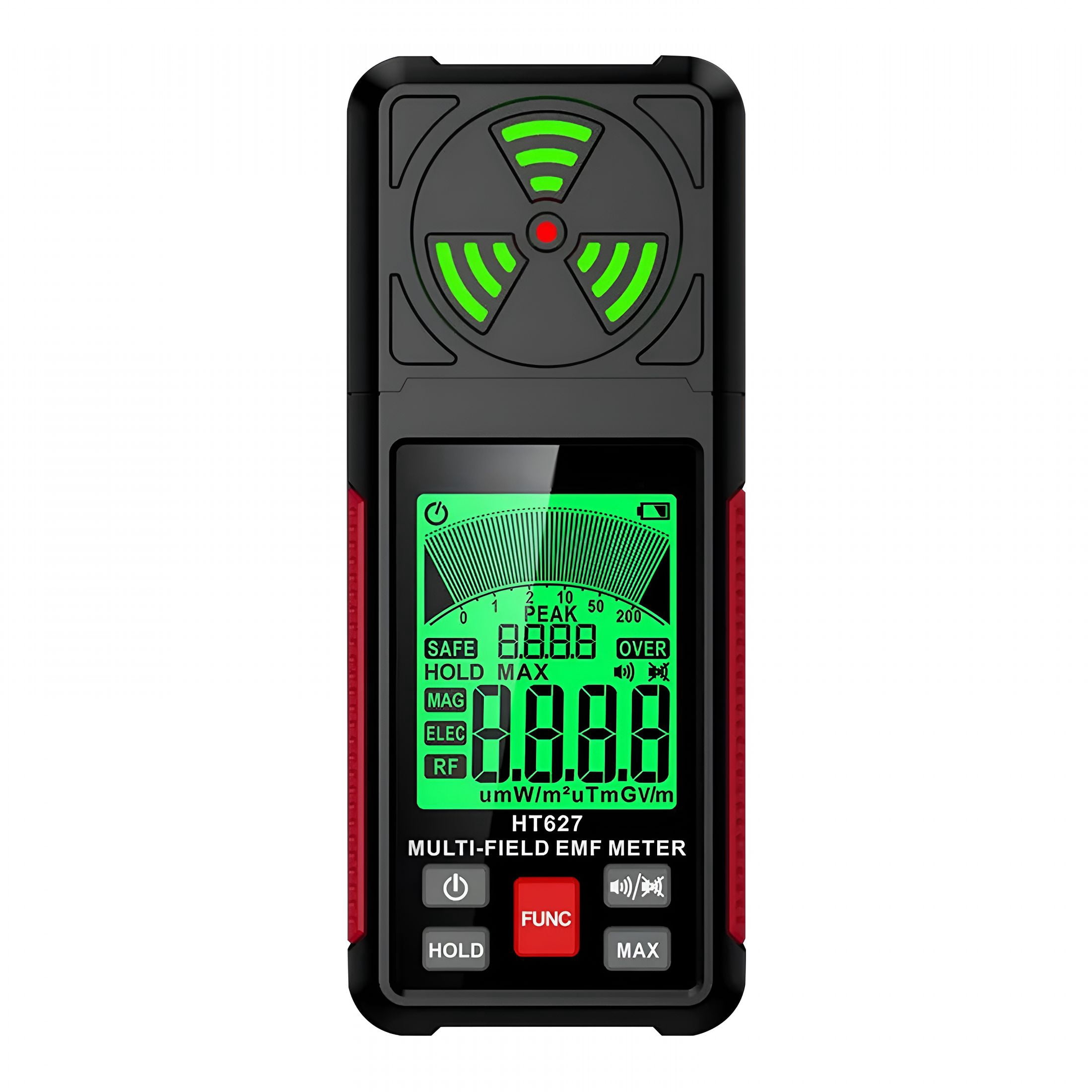 GJX Emf Meter 3-In-1 Portable Electromagnetic Field Radiation Detector ...