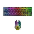 GJX Ergonomic Keyboard and Mouse Wireless Combo,Rechargeable Backlit 2