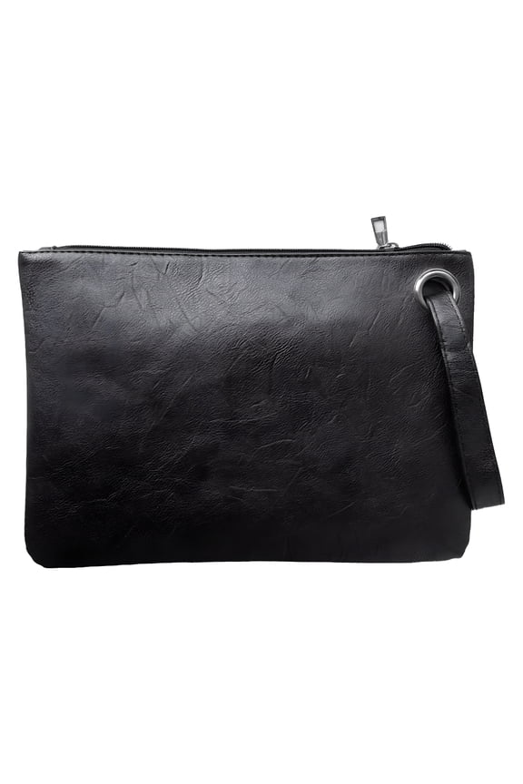 Evening Bags Purse Envelop Clutch Chain Shoulder Womens Wristlet Handbag Foldover Pouch Black Clutch