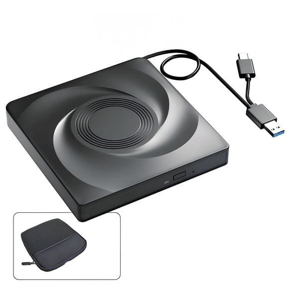 GJX External Blu-Ray Drive for Laptop Pc 11 10 Optical Drives with Storage Bag Dvd Burner Player Reader External Blu-Ray/Dvd Drive for Pc