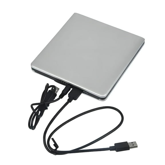 GJX External USB 3.0 Blu-ray Burner and DVD Reader, Slim Portable Optical Drive for Laptop and Desktop, CD/DVD RW Disc Writer with Tray Load, Aluminum Media Player, Plug and Play