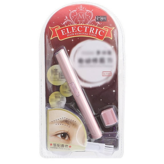 GJX Eyebrow Razor,Automatic Electric Brow Trimmer Eyebrow Trimmer,Multi-Functional Trimming Precise Trimming Face Shaver for Women,Pink