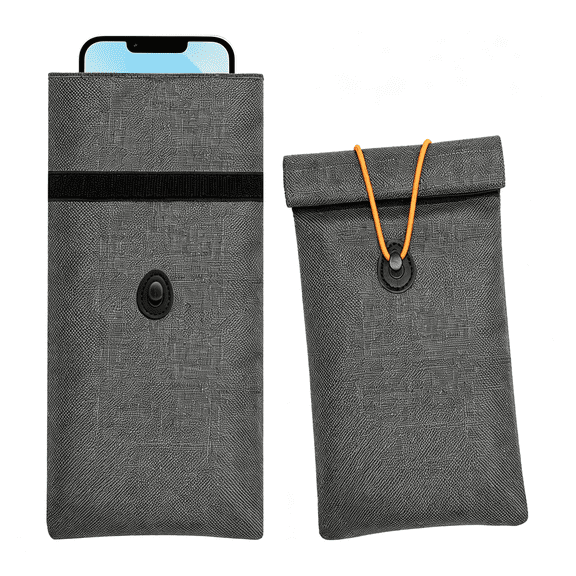 GJX Faraday Bags for Phones and Key Fobs,2 Pack Go Dark Bags for Cell Phones,Signal Blocking Case, Rfid Blocking Pouch Faraday Pouch for Key Fob