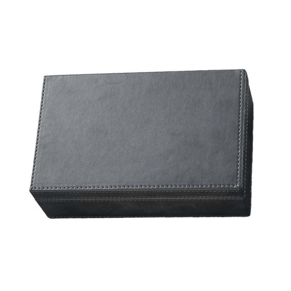 GJX Faraday Box for Car Keys Double Signal Protection Block Rfid Bluetooth Nfc Gps Leather Wood Lid Holds 6 Key Fobs Anti-Theft Security Box for Keyless Cars