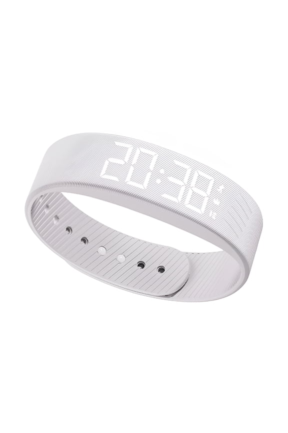 Fitness Tracker Bracelet Watch,Pedometer for Walking Running,Non-Bluetooth Waterproof and Step Tracker Watch for Women and Men,Digital Step Counter Calorie Counter(White)