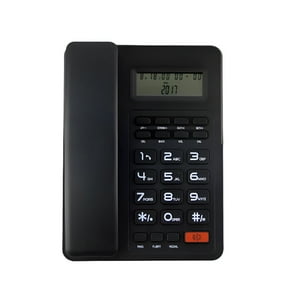 GJX Fixed Wireless GSM Desk Phone Quadband SIM Card SMS Function Desktop Telephone Handset with LCD Screen (White)