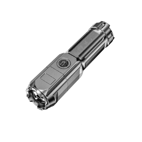 GJX Flashlights Zoomable USB Rechargeable LED Flash Light Waterproof Super Very Bright Mini Flashlights