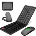 thumbnail image 1 of GJX Foldable Bluetooth Keyboard And Mouse,Portable Folding Wireless Keyboard Mouse Combo for Business And Travel,Usb-C Rechargeable, 1 of 7