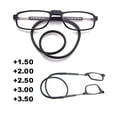 thumbnail image 1 of GJX Folding Magnetic Reading Glasses, Click Connect Neck Wear, Lightweight Front Frame For Men Women, 3.0 Magnification, 1 of 7