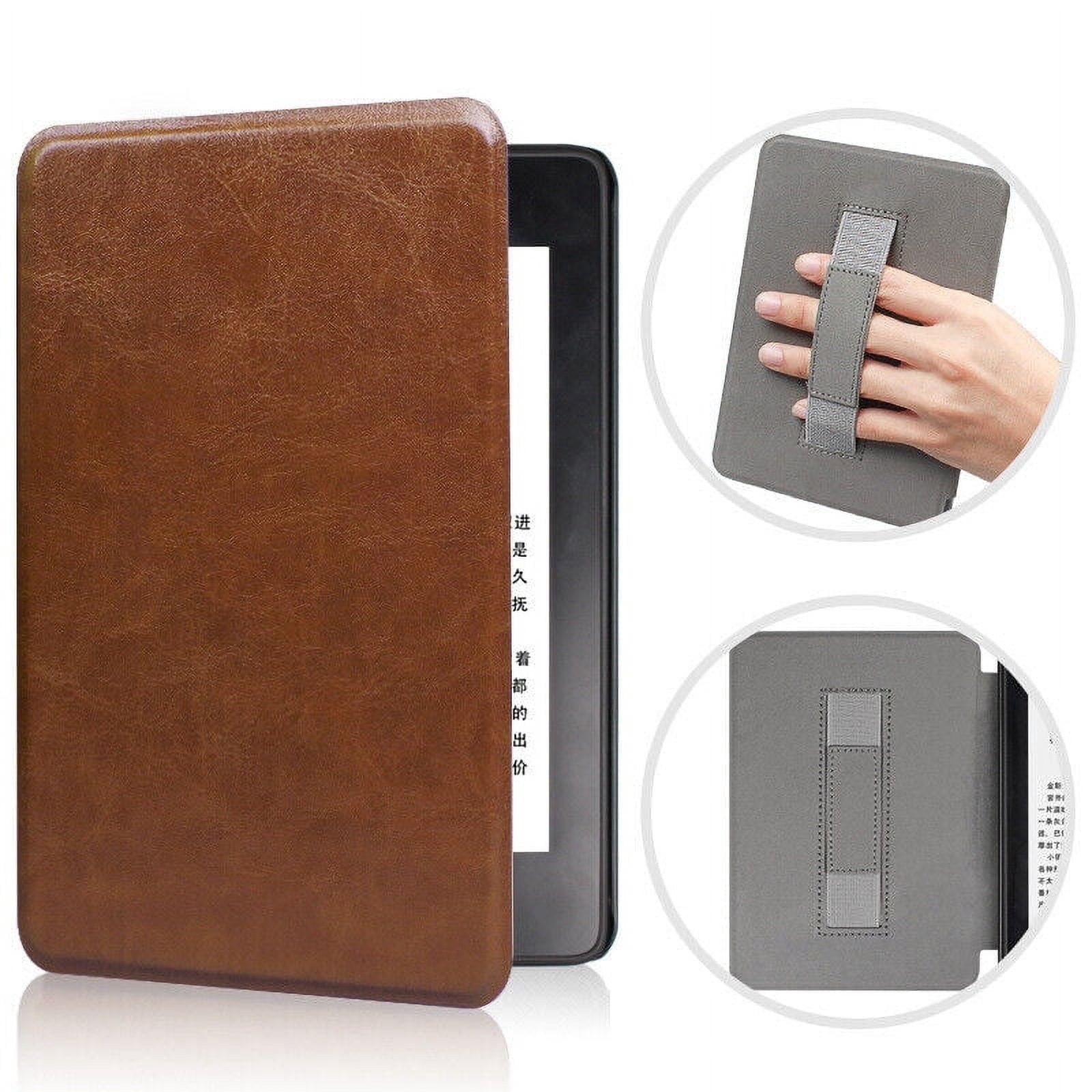 GJX Flip Case for Kindle Paperwhite 12th Gen 2024 (7"), Protective Cover with Hand Strap, Lightweight Premium Shell for 