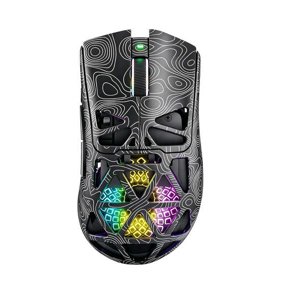 GJX G11 Lightweight Wireless Gaming Mouse for Fps & Competitive Gaming, Tri-Mode Bluetooth 5.1/2.4Ghz/Usb-C, 22000 Dpi Rgb Mouse with Programmable Buttons for Pc, Laptop & Mac
