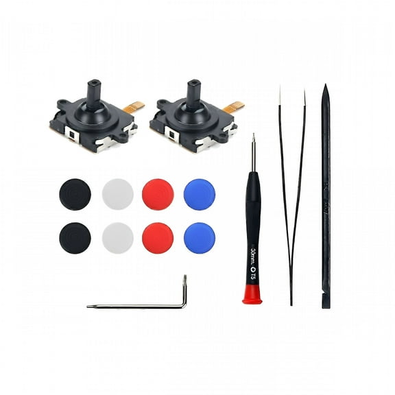 GJX Game Controller Joystick Compatible with Quest 2 Disassembly Tool Set Thumbstick Caps Left/Right Re
