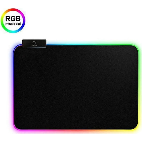GJX Gaming Mouse Pad with Lighting, Black, 1 Count