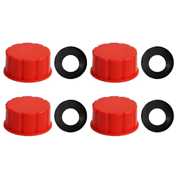 GJX Gas Can Cap Replacement, Coarse Thread Lid for 1, 2, 3, 5 Gallon Fuel Tanks, Durable Plastic Spill-Proof Container Accessory
