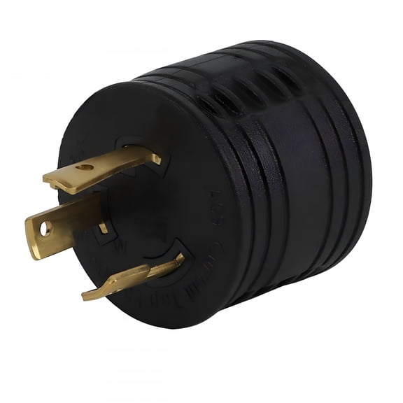 GJX Generator RV Plug Adapter 30A 3-Prong Adapter L5-30P Male to TT-30R Female