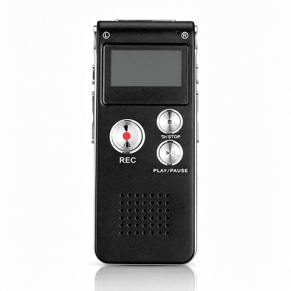 GJX Ghost Hunting Equipment Paranormal Equipment for Ghost Hunting Digital Evp Voice Activated Recorder Rechargeable Recorder Device with Microphone, 8Gb(Black)