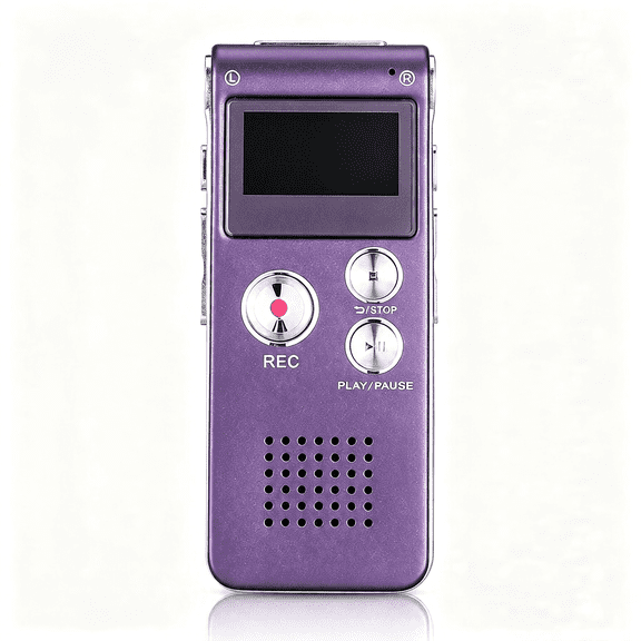 GJX Ghost Hunting Equipment Paranormal Equipment for Ghost Hunting Digital Evp Voice Activated Recorder Rechargeable Recorder Device with Microphone, 8Gb(Purple)
