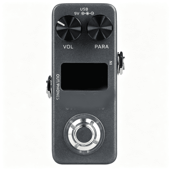 GJX Gp-5 Compact Multi Effects Pedal with over 100 Effects,Nam-Amp Modeling,Ir Loader,100 Patch Slots,Bluetooth,Usb Audio Interface,Stereo Output,Metal Casing,Black