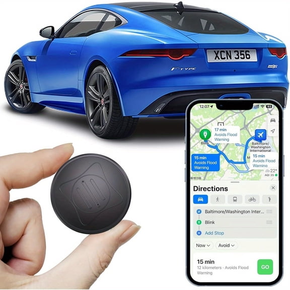 GJX Gps Tracker for Vehicles-Mini Magnetic Real-Time Gps Tracker,Hidden Car Locator Tracking Device for Vehicles,Elderly,And Assets