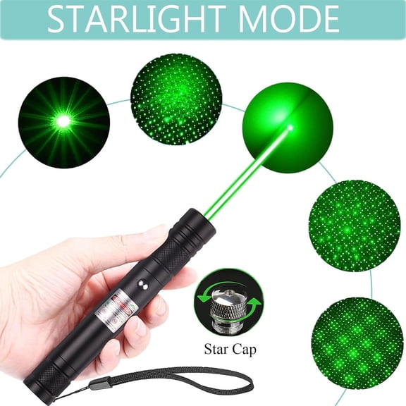 GJX Green Laser Pointer-Long Range Rechargeable Laser Beam,Usb Charging for Hiking,Presentations&Outdoor Use(Professional-Grade Green Light)