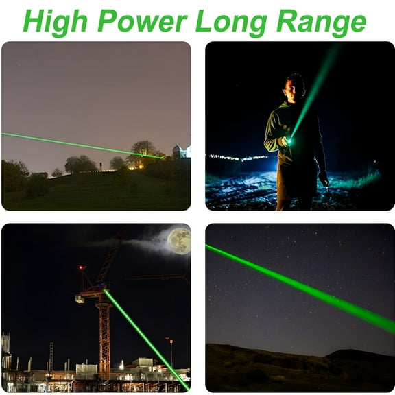 GJX Green Laser Pointer Pen,High Power Long Range USB Rechargeable Laser Light Pointer for Presentations Outdoor