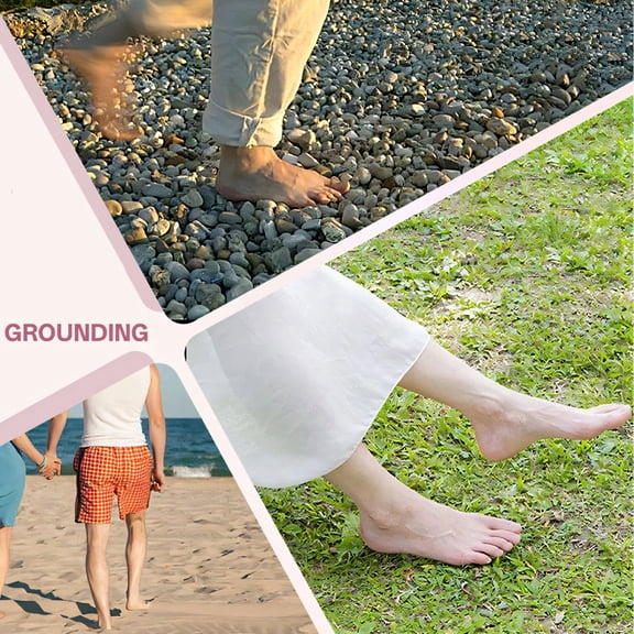 GJX Grounding Mat with Cable, Earthing Well Mat for Feet, Yoga Mat Design for Meditation, Home and Office Wellness Routine