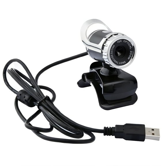 GJX HD USB Webcam with Microphone, 1080P Video Camera for PC Laptop, Plug and Play Computer Cam for Streaming, Online Meetings, Remote Work, Video Calls