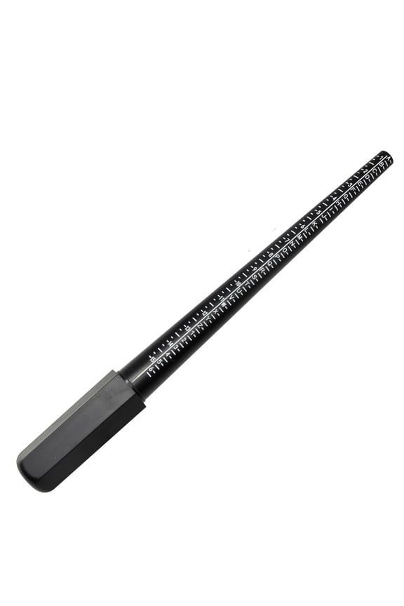 Half-Round Finger Gauge U.S. Sizes: 1-13,Full and Half Sizes Plastic Rings with Marked Measurements Tool for Measuring Fingers and Determining Ring Sizes