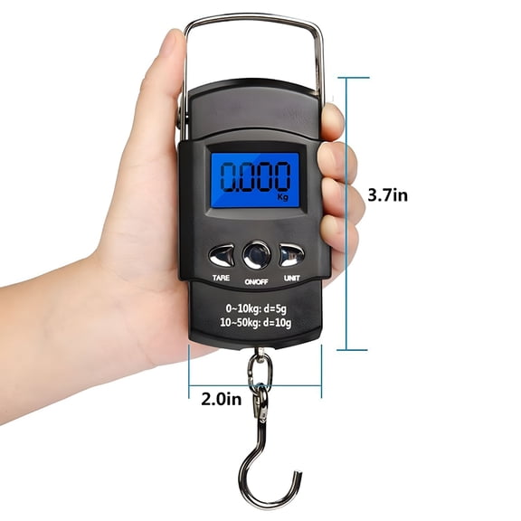 GJX 2026 New Hand Lcd Electronic Digital Scale Fish Travel Luggage Postal Hanging Hook Weight for Fishing,Travel,Luggage,Postal,Shipping
