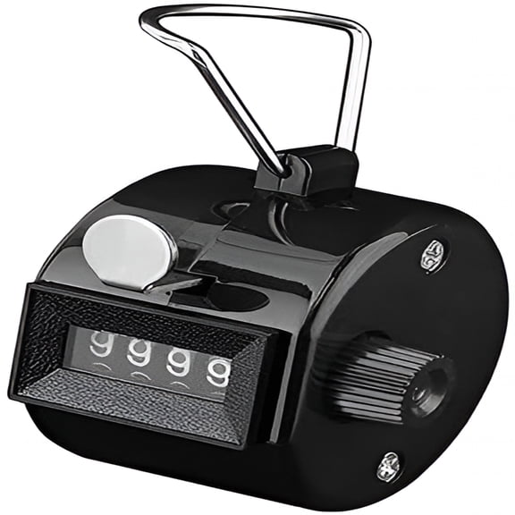 GJX Hand Tally Counter 4 Digit Number Dual Clicker Golf Handy Convenient