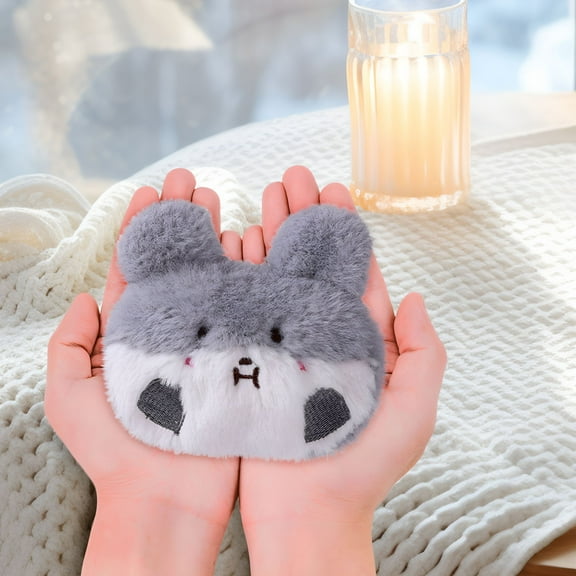 GJX Hand Warmer Rechargeable, Cute Plush Portable Electric Hand Warmer, Reusable USB Pocket Hand Heater, Men Women Gift for Outdoors, Hunting, Golf, Camping