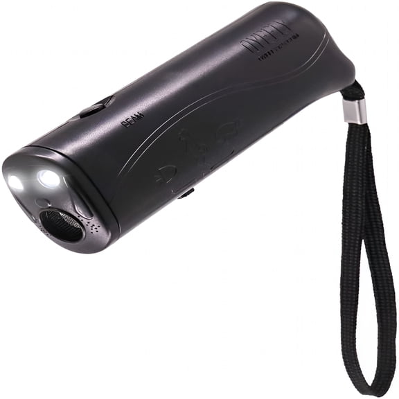 GJX Handheld Dog Trainer, 3 in 1 with LED Flashlight, Bark Stopper Dog Trainer Devices Training Tool/Stop Barking (Black)
