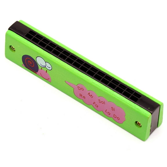 GJX Harmonica for Kids Non-Toxic and Secure Harmonica 9 Promotes Cognitive Skills Children'S Musical Instruments Green Snail