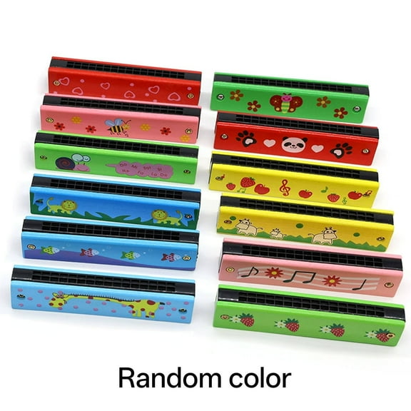 GJX Harmonica for Kids Safe and Non-Toxic Harmonica Educational and Enlightening Children'S Musical Instruments Multicolor