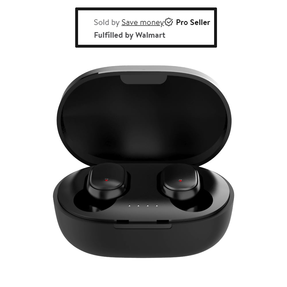 GJX True Wireless Bluetooth 5.0 Headphones with Noise Reduction Technology Walmart