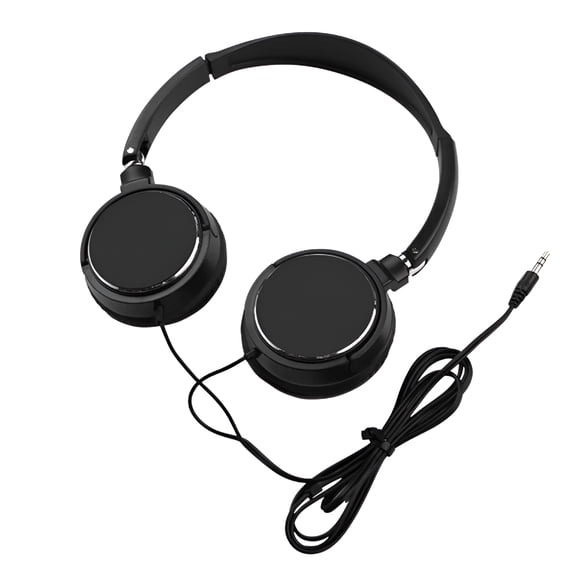 GJX Headphones Wired with Microphone,Over Ear Foldable 3.5Mm Plug in Headphones with 4.9Ft Tangle-Free Nylon Cord for Tablet,Laptop,Mp3/4,Airplane Travel Over Ear Headphones Wired