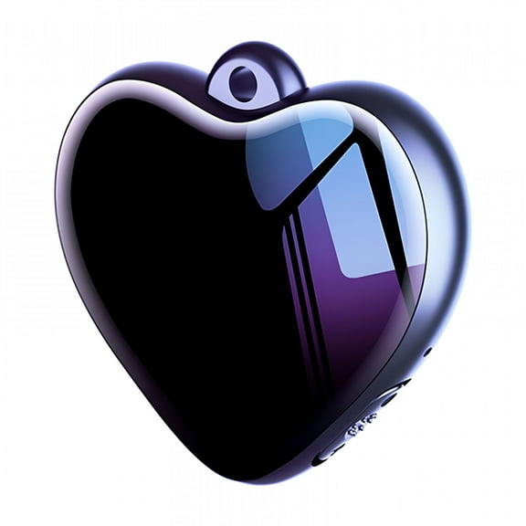 GJX Heart Shaped Audio Recorder 35HR Continuous Recording (2100 Min) 10m Wireless Range, USB 2.0, Built-in Battery Cute Alloy Design for Vlogging, Gifts (4GB)