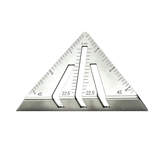 GJX Heavy Duty Metalworking Miter Square 22.5-90 Miter Square Ruler Professional, Protractor High Precision Miter Triangle Ruler for Square Tubing, Round Pipes, Angle Iron, Flat Steel (8")