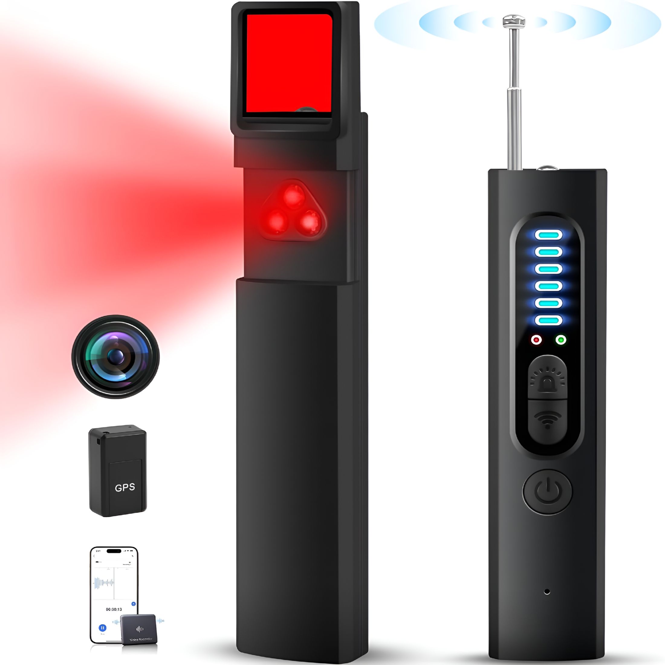GJX Hidden Camera Detector, Anti-Spy Camera Detector, Hidden Device GPS ...