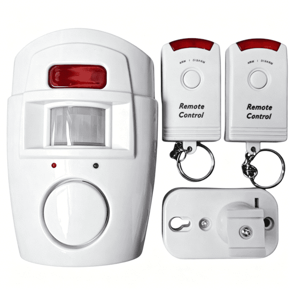 GJX High Decibel 105Db Alert Alarm Including Motion Detectors for Deterring Intruders in Residential Garage Alarm
